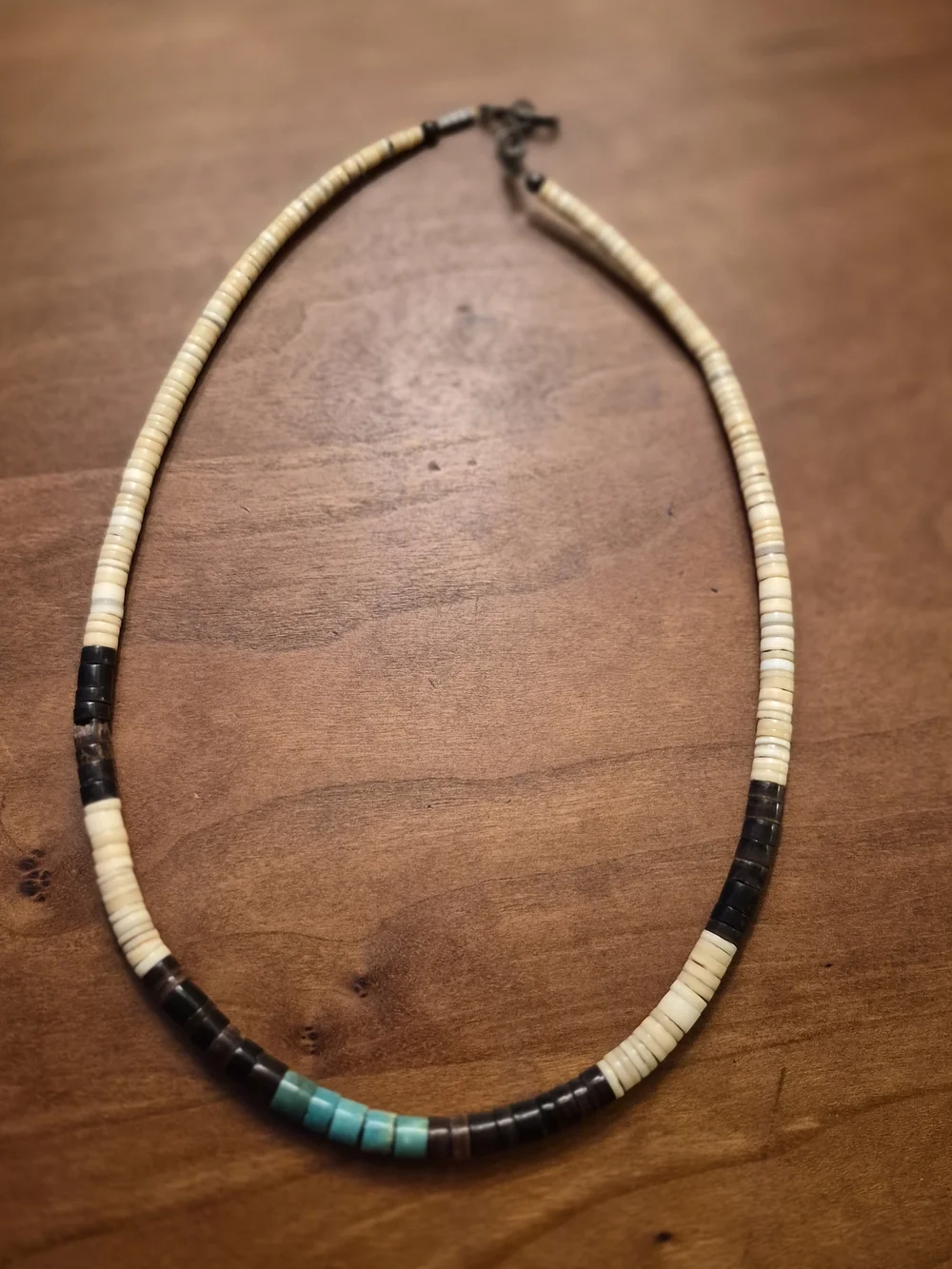 Puka Shell Turquoise and Brown Beaded Necklaces - Picture 8 of 13